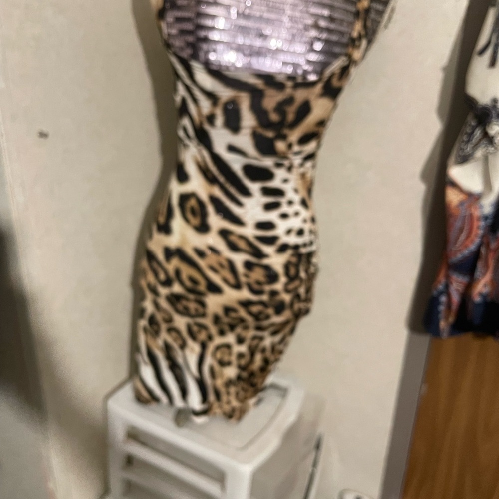 Leopard Print Mini Dress
